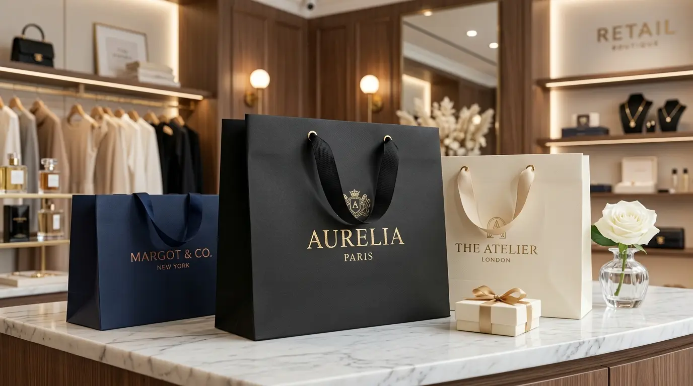 Custom Printed Paper Carry Bags