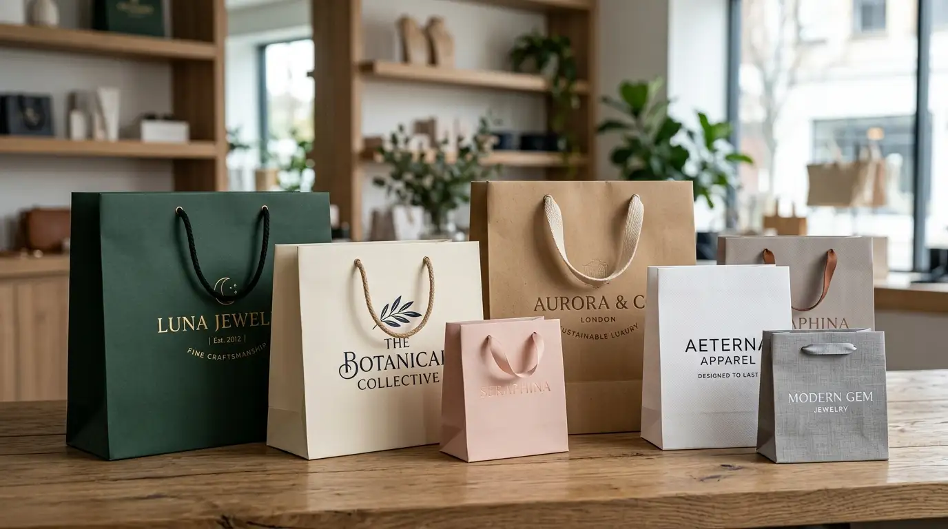 Custom Printed Paper Carry Bags
