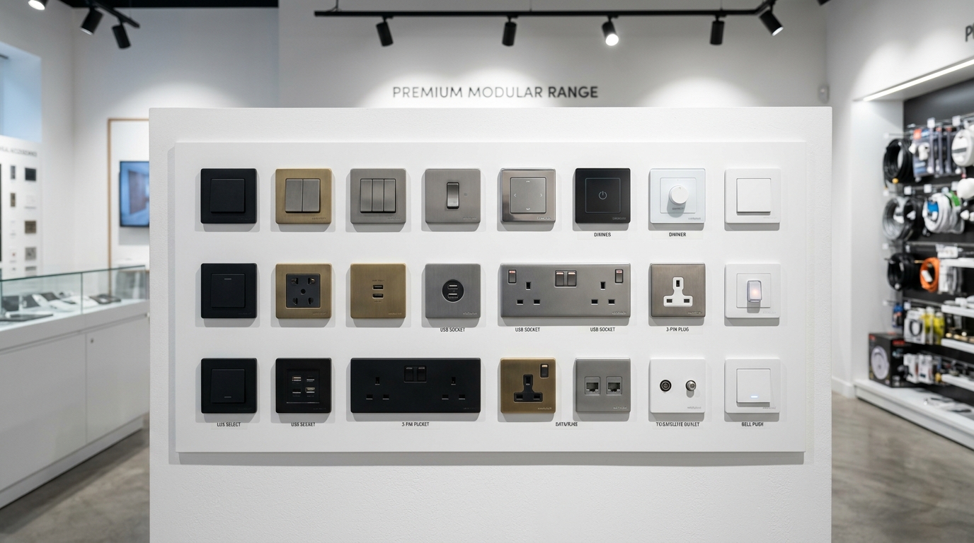 Premium Modular Switches &amp; Sockets