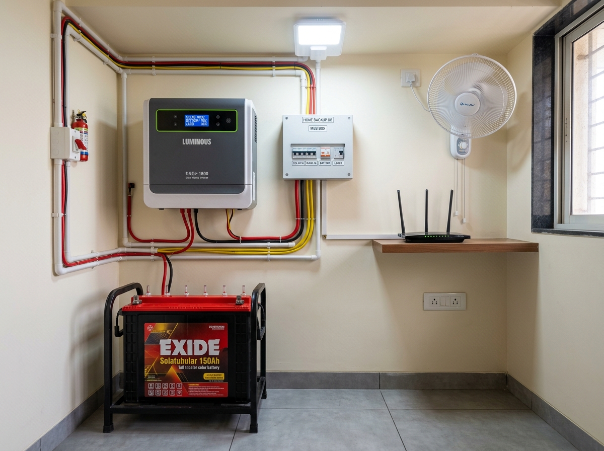 Luminous Solar Battery / Solar Power Backup Battery