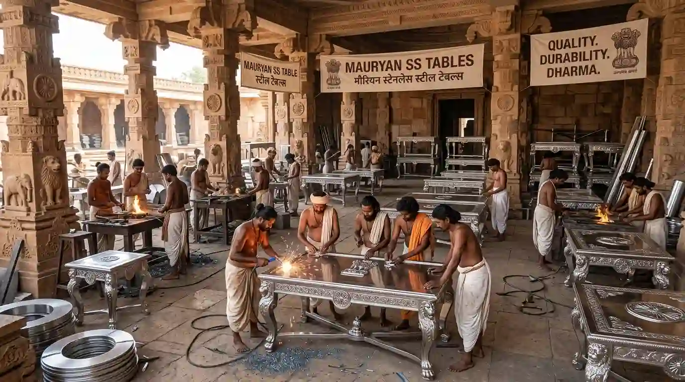 Stainless Steel Industrial Work Table