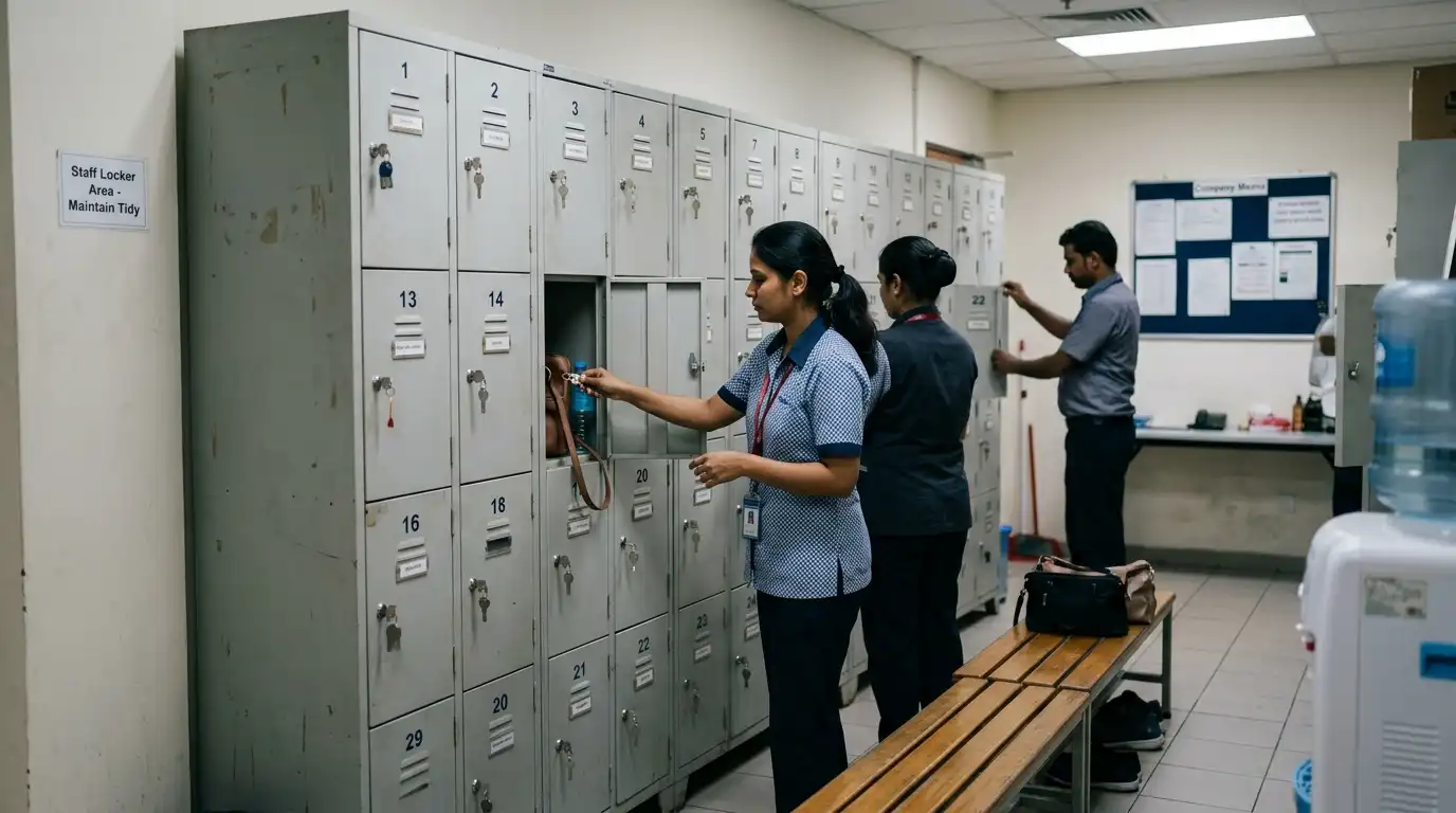 Mild Steel Industrial Locker Cabinet