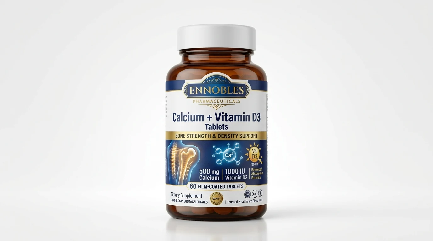 Ennobles Calcium + Vitamin D3 Tablets