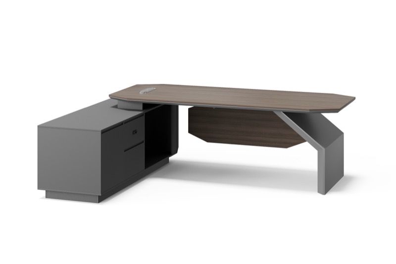 Modern Executive Desk with Cabinet for B2B Buyers