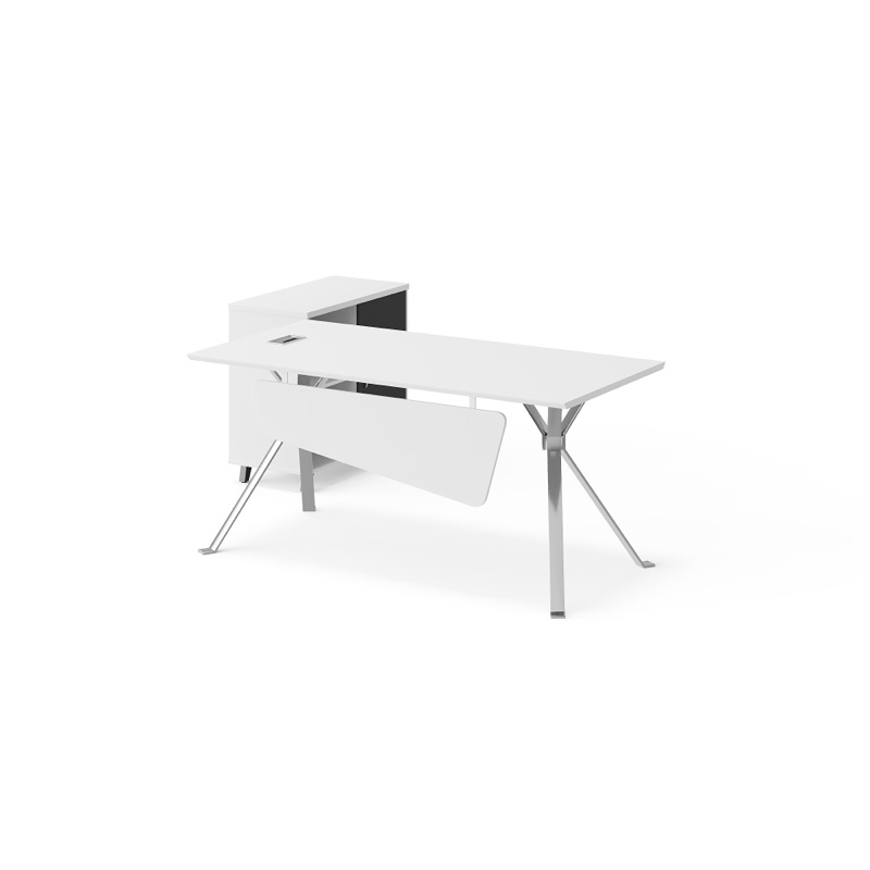 White Modern Office Desk for Showrooms