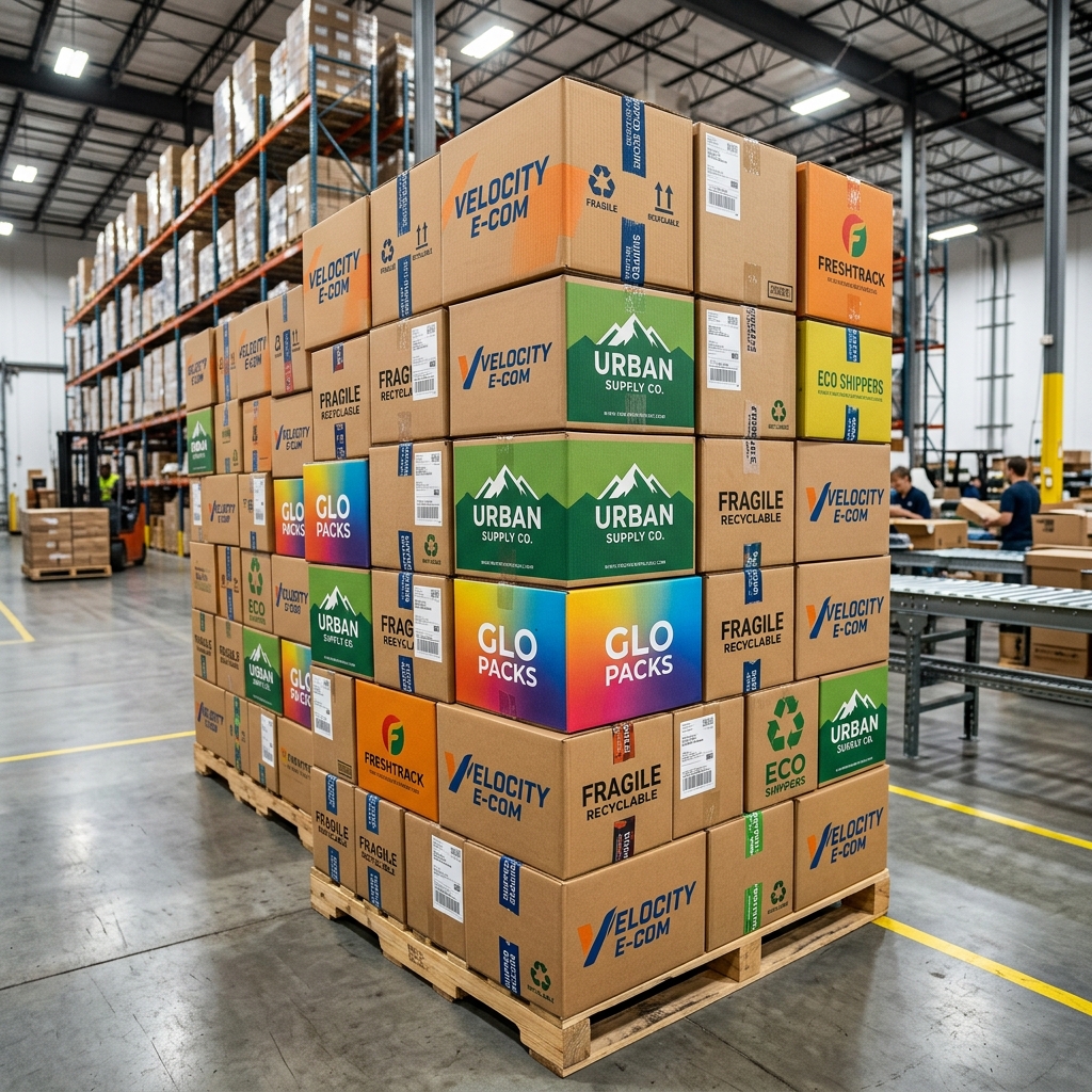 Printed Corrugated Carton Boxes (Custom Branding)