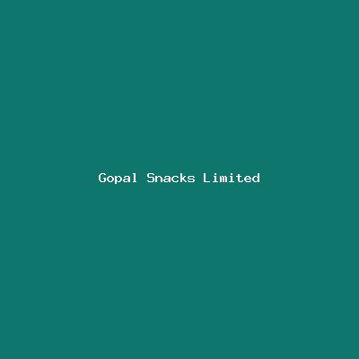 Gopal Snacks Limited logo