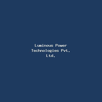 Luminous Power Technologies Pvt. Ltd. logo