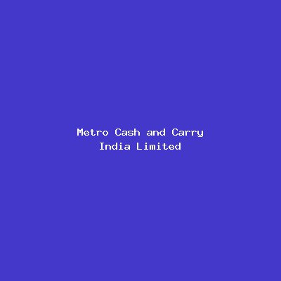 Metro Cash and Carry India Limited logo